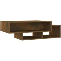 vidaXL Salontafel 105x55x32 cm bewerkt hout gerookt eikenkleurig