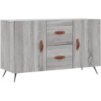 vidaXL Dressoir 100x36x60 cm bewerkt hout grijs sonoma eikenkleurig