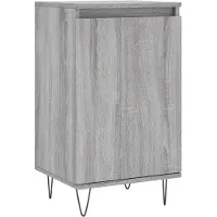 vidaXL Dressoir 40x35x70 cm bewerkt hout grijs sonoma