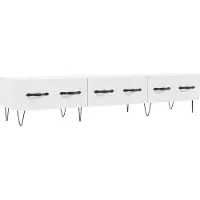 vidaXL Tv-meubel 150x36x30 cm bewerkt hout wit