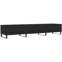 vidaXL Tv-meubel 150x36x30 cm bewerkt hout zwart