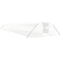 vidaXL Tuinkas met stalen frame 96 m² 24x4x2 m wit