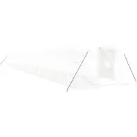 vidaXL Tuinkas met stalen frame 66 m² 22x3x2 m wit