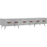vidaXL Tv-meubel 150x36x30 cm bewerkt hout betongrijs