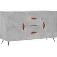 vidaXL Dressoir 100x36x60 cm bewerkt hout betongrijs