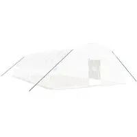 vidaXL Tuinkas met stalen frame 72 m² 12x6x2,85 m wit