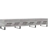 vidaXL Tv-meubel 150x36x30 cm bewerkt hout grijs sonoma eikenkleurig