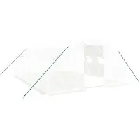 vidaXL Tuinkas met stalen frame 24 m² 6x4x2 m wit