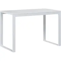 vidaXL Computerbureau, wit, 110x60x73 cm, houtvezel
