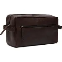The Chesterfield Brand Chesterfield Cyprus Waxed Pull Up Toilettas - Bruin