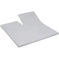 Cinderella Split Topper Hoeslaken Light Grey (Double Jersey)-180 x 200/210 cm