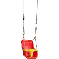 Kbt baby schommelzitje Luxe rood/geel
