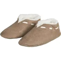 Apollo - Spaanse sloffen dames - Donker Beige - Maat 41/42 - Sloffen dames - Pantoffels dames - Spaanse sloffen - Spaanse sloffen maat 41