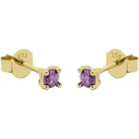 Karma Oorknoppen zirkonia Lavender