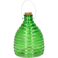 Svenska Living Wespenvanger/wespenval groen van glas 21 cm - Ongediertevallen - Ongediertebestrijding