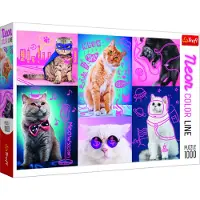 Trefl puzzel 1000 stukjes katten - Super cats dierenpuzzel.