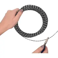 Florence Aluminium Draad - Diamond cut - 2mm - 30m - Zwart