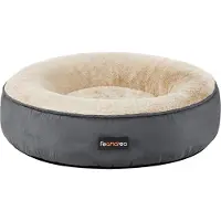 Feandrea Hondenbed, kattenbed, donut, Ø 50 cm, donkergrijs
