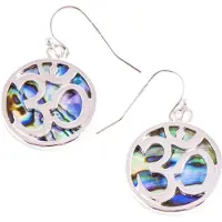 BERK Oorbellen ohm met paua schelp