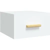 vidaXL Nachtkastje wandgemonteerd 35x35x20 cm wit