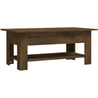 vidaXL Salontafel 102x55x42 cm bewerkt hout gerookt eikenkleurig