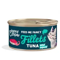 Edgard & Cooper 24x Kattenvoer Fillets Tonijn - Inktvis 70 gr
