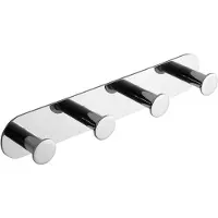 Sapho X-Round vier zelfklevende haken chroom