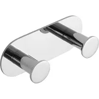 Sapho X-Round zelfklevende dubbele haak chroom