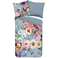 Descanso Dekbedovertrek Novara Grey Satijn-140 x 200 / 220 cm | 1-Persoons