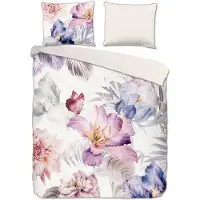 Descanso Dekbedovertrek Caen Multi Satijn-240 x 200 / 220 cm | Lits-Jumeaux