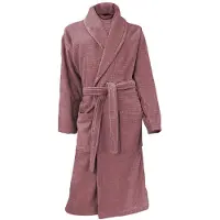 Linnick Wafel Badjas Velour Katoen - rose - M