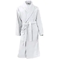 Linnick Wafel Badjas Velour Katoen - white - XXL