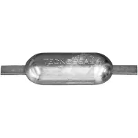Tecnoseal Stainless Steel Sealine Oval Anode With Strap 3kg Zilver 300 x 25 x 5 mm