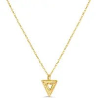 Victorious Dames Ketting Goud – Driehoek Hanger – 41 t/m 46 CM