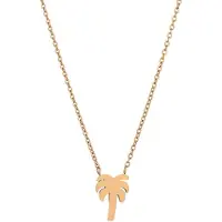 Victorious Dames Ketting Rose goud – Palmboom – 42 t/m 47 CM