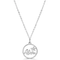 Victorious Dames Ketting Zilver – Aloha Hawaii – 925 Zilver - 45cm