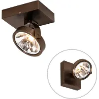 QAZQA Design spot donkerbrons draai en kantelbaar - Go