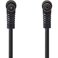 Nedis Coax kabel - - 3 meter (Digitaal, Haaks, 120 dB, Zwart)