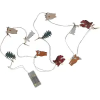 Star Micronics LED lichtketting Forest Friends, 10 houten figuren
