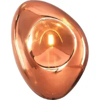 Maytoni Wandlamp Mabell, dimbaar, koper, Woon-/ Eetkamer, Glas, Modern, wandlamp