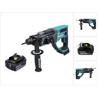Makita Boormachine + slagboor, DHR 202 F1 Accu combihamer 18V 2.0J SDS Plus met 1x BL1830 3,0 Ah oplaadbare accu (Oplaadbare batterij)
