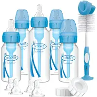Dr. Brown's Options+ Anti-Colic Starterset - Smalle halsfles - Blauw