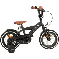 AMIGO Spiel + Freizeit GmbH Jongensfiets Explorer 12 Inch 20 cm Jongens Terugtraprem Zwart/Wit