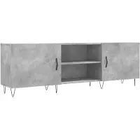 vidaXL Tv-meubel 150x30x50 cm bewerkt hout betongrijs