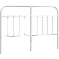 vidaXL Vervangend hoofdbord metaal wit 150 cm