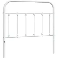 vidaXL Vervangend hoofdbord metaal wit 100 cm