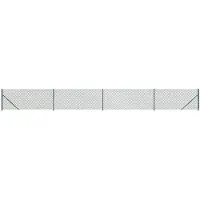 vidaXL Gaashek met flens 0,8x10 m groen