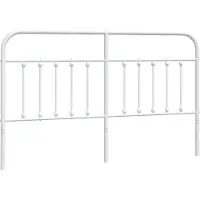 vidaXL Vervangend hoofdbord metaal wit 180 cm