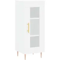 vidaXL Dressoir 34,5x34x90 cm bewerkt hout wit