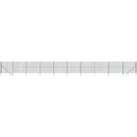 vidaXL Draadgaashek 2x25 m gegalvaniseerd staal groen